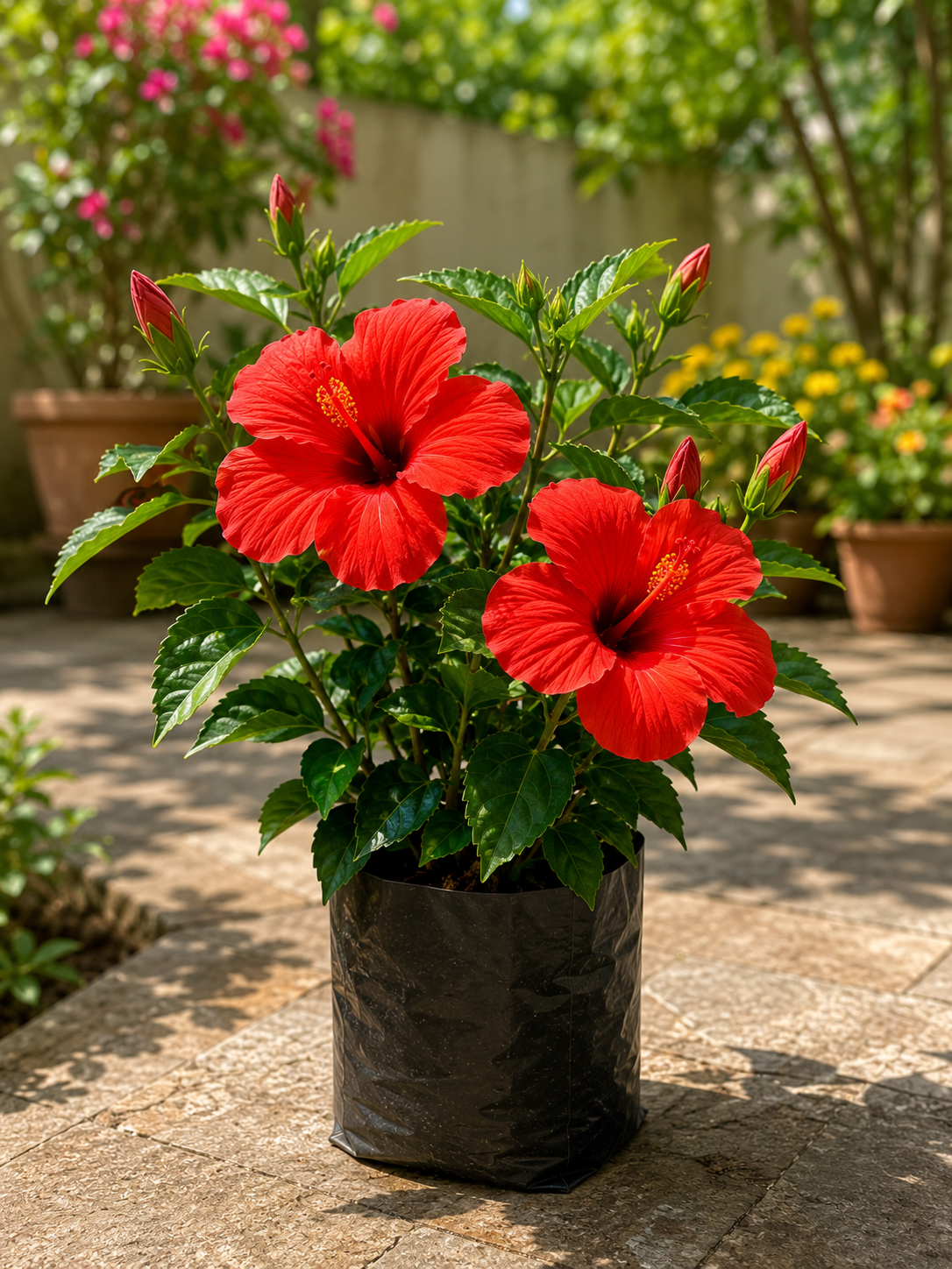 Hibiscus Plant (Gudhal) - Roots of India- House No 205, Phase VI H Block, Aaya Nagar, New Delhi 110047